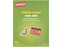 Staples Matte White Sticker Paper