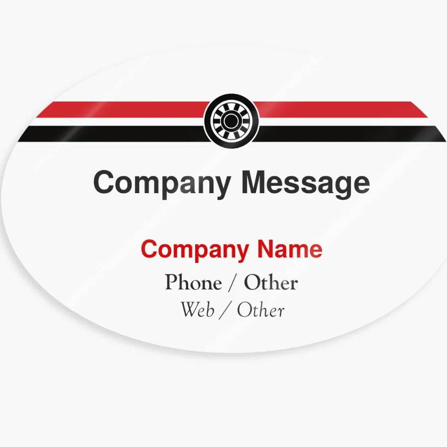 Custom Front Adhesive Stickers | 25 qty | VistaPrint | Design: Gray, Modern & Simple, Car Parts & Tires, Automotive & Transportation, Styles & Themes