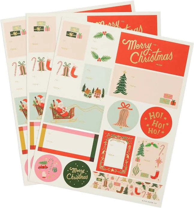 Deck the Halls Stickers & Labels