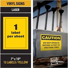 Avery Adhesive Printable Vinyl Signs