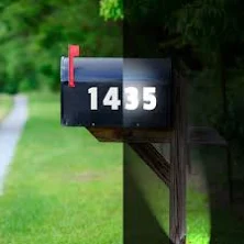 VWAQ Reflective Mailbox Decals 5 Sets - Numbers 0-9 Die Cut Stickers - Self Adhe