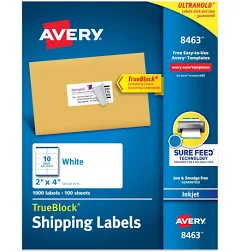 avery TrueBlock Shipping Labels
