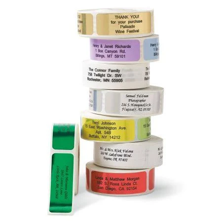 Rolled Address Labels Without Dispenser
