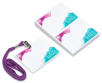 Custom RFID Event Badge – 4" x 3" – Blank – Direct Thermal – Velocity Badge & Label