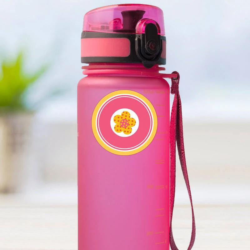 Water Bottle Name Labels | Round Waterproof Stickers 60