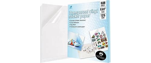 Custom Transparent Inkjet Sticker…