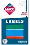 Maco Assorted Primary Rectangle Color- Coding Labels