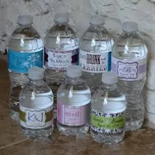 175+ Custom Glossy Waterproof Wedding Water Bottle Labels - hundreds of designs to choose from - change designs to any color, wording, etc