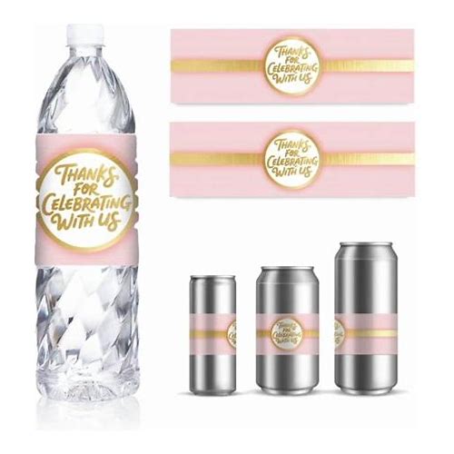 30 Sheets Water Bottle Labels Pin…