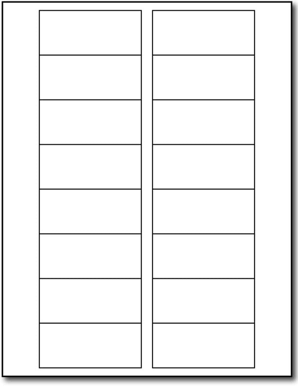 Glossy Rectangular White Inkjet Labels