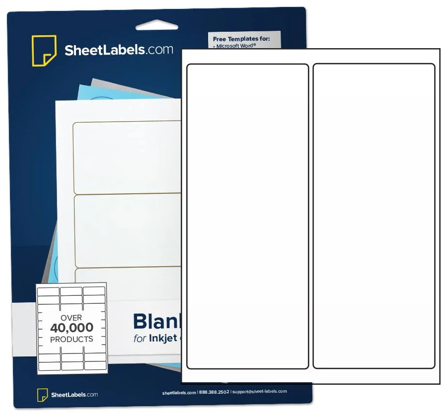 4" X 10" Labels