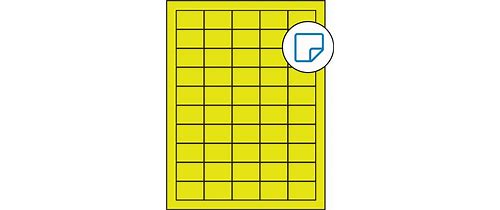 1.5 X 1 Fluorescent Yellow Rectan…