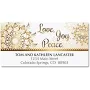 Elegant Snowflakes Deluxe Address Labels