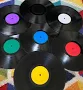 Vinyl Records with Semi-Gloss & Matte Labels - for Crafting, Decor, or Wedding Guest Book