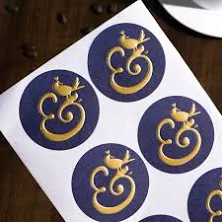 Stamprints Custom Wine Bottle Labels Embossed Foil Stickers for Wineries & Liquor