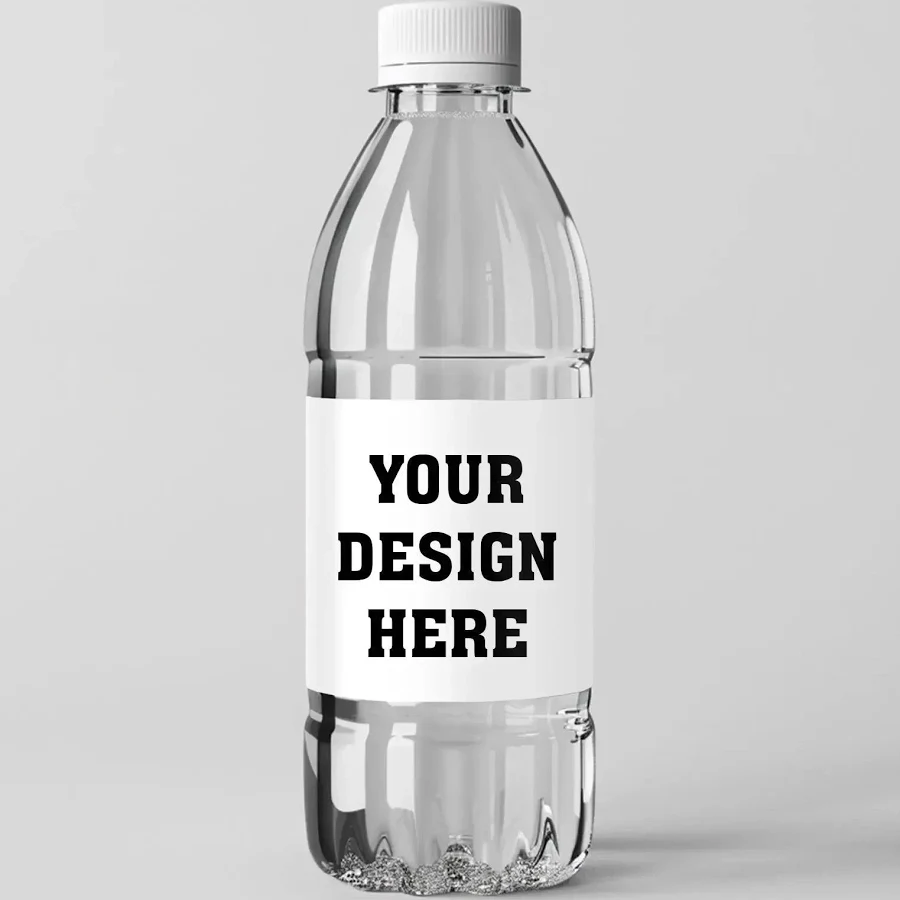 Design Your Own Water Bottle Labels - Upload Logo or Photo