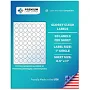 Premium Label Supply Glossy Clear Sticker Round Labels 1 inch Circle Laser/Inkjet Compatible (63 Labels/Sheet), 10 Sheets 630 Total Adhesive Labels,
