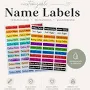 Personalized Waterproof Name Labels | Custom Kids School Stickers (Multiple Packs Available)