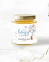 Blue Bear Baby Shower Mini Honey Jar Stickers