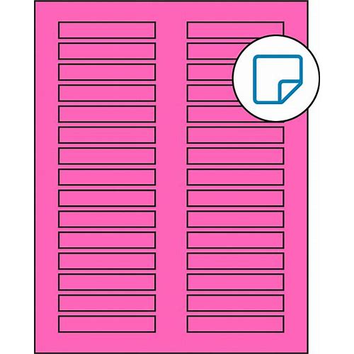 3 X 0.5 Fluorescent Pink Rectang…