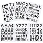 8 Sheets Vinyl Letter Stickers Self Adhesive Mailbox Alphabet and Numbers Outdoor Vinyl Letters for Outside, Door, Signs, Trucks, Home, Business,