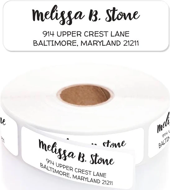 Current Labels Personalized Rolled Address Labels