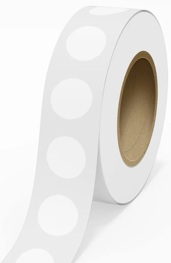 Jam Paper 2 Inch Clear Circular Round Tear Resistant High Gloss Film Layer Labels