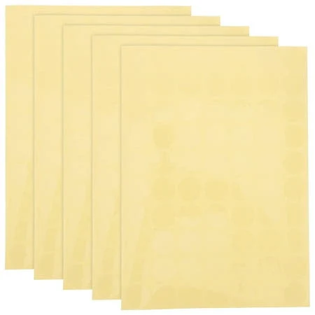 15 Sheets Round Clear Stickers Labels Retail Package Circle