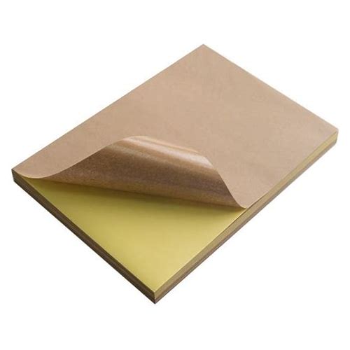 100Pcs A4 Brown Kraft Paper Stic…