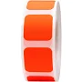 Fluorescent Pink Colored Labels 3/4" Square - Color Coding by InStockLabels