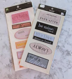 Baby Pink Making Memories Self-adhesive Woven Labels You choose the style