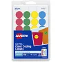 Avery Color Coding Labels 3/4 inch Round Paper Removable Assorted Colors Laser/Inkjet