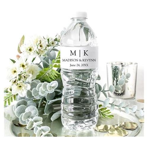 Wedding Water Bottle Labels, Per…