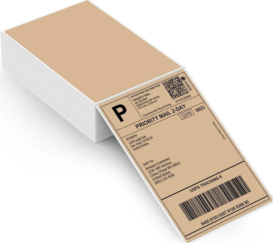 MUNBYN 4"x6" Direct Thermal Shipping Labels