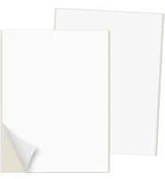 PACKZON Shipping Labels Full Sheet with Self Adhesive, Square Corner, for Laser & Inkjet Printers, 8.5" x 11" White, (500 labels)