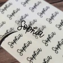 Waterproof Clear Name Stickers