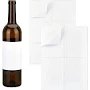 Diy 20 Sheets/100pcs Blank Wine Label 2 Sizes Matte White Label Sticker Adhesive Wine Bottle Labels Inkjet Printable Stickers for Homemade Wine