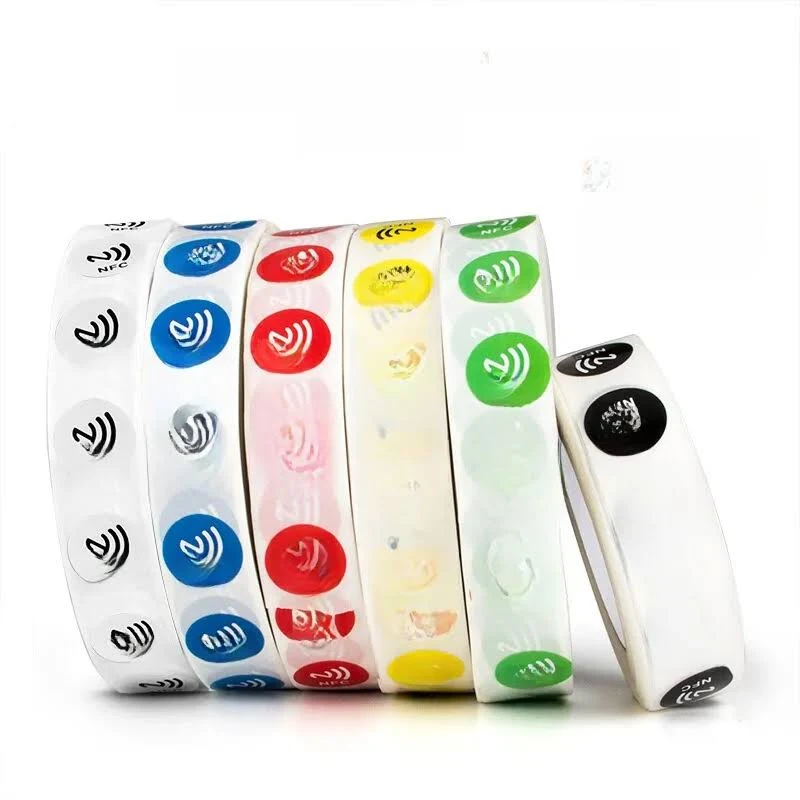 6pcs NFC Ntag213 144 Bytes Wet Tag Stickers 13.56MHz ISO14443A Ntag 213 Chip RFID Adhesive Tag Label