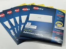Box Of 5 - Avery 18160 Easy Peel Address Labels | 300 Labels | 10
