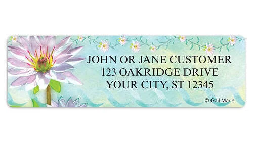 Gail Marie Colorful Blooms Address Labels