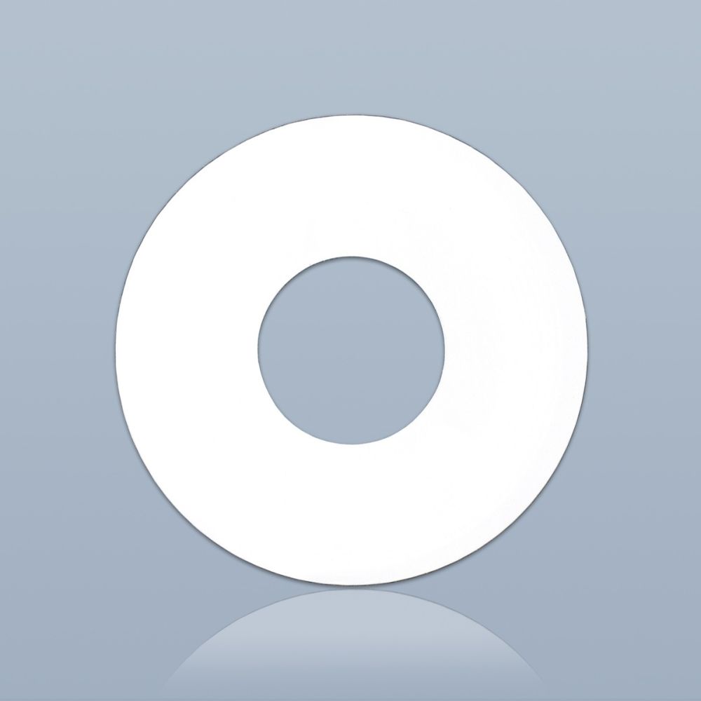 Thin On-Metal NFC Sticker - NTAG213 - 38 mm Circle - 15 mm Hole - White - NFC Tag