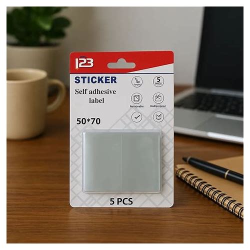 Transparent Adhesive Labels Writ…