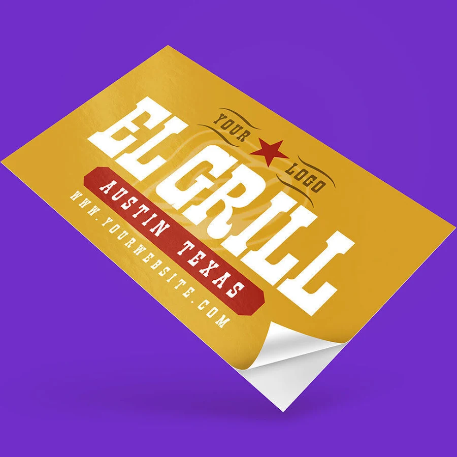 Rectangle Custom Labels & Sticker - Bulk Printing - 500 qty - 1.5" x 2.5"