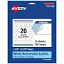 Avery Removable Heart Labels