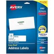 Avery Easy Peel Address Labels 8162