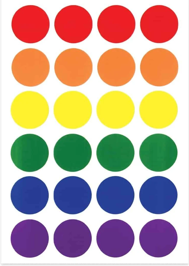 Colored Circles Stickers
