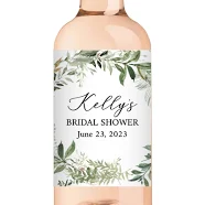 Greenery Wreath Wine Labels 60 Large