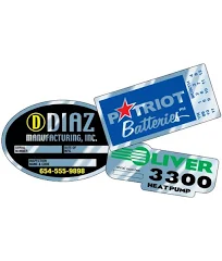 50 pcs Custom Write-On Aluminum Decal