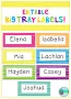 Big Tray Labels - Bright and Bold