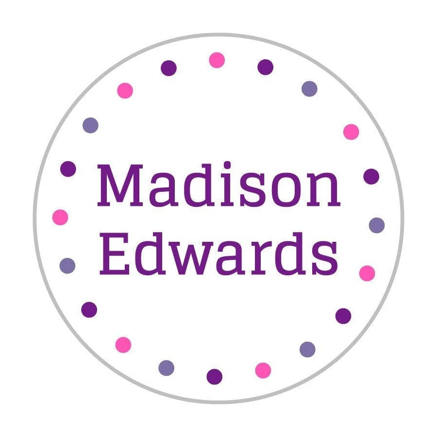 Name Bubbles Personalized Clothing Labels Dots Clothing Labels